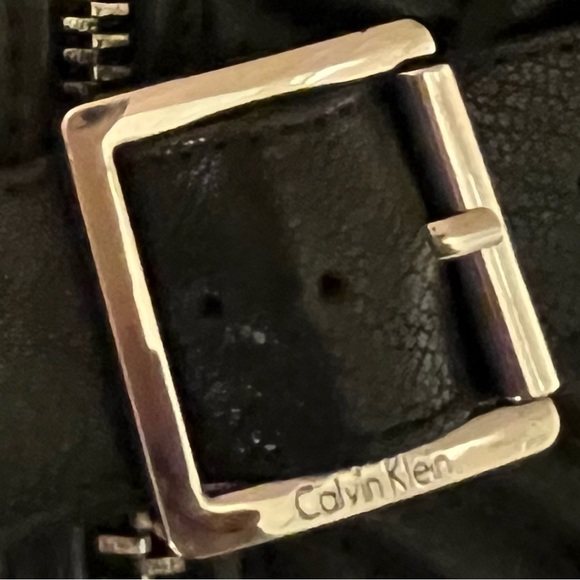 Calvin Klein quilted leather zip up boots - Picture 5 of 7